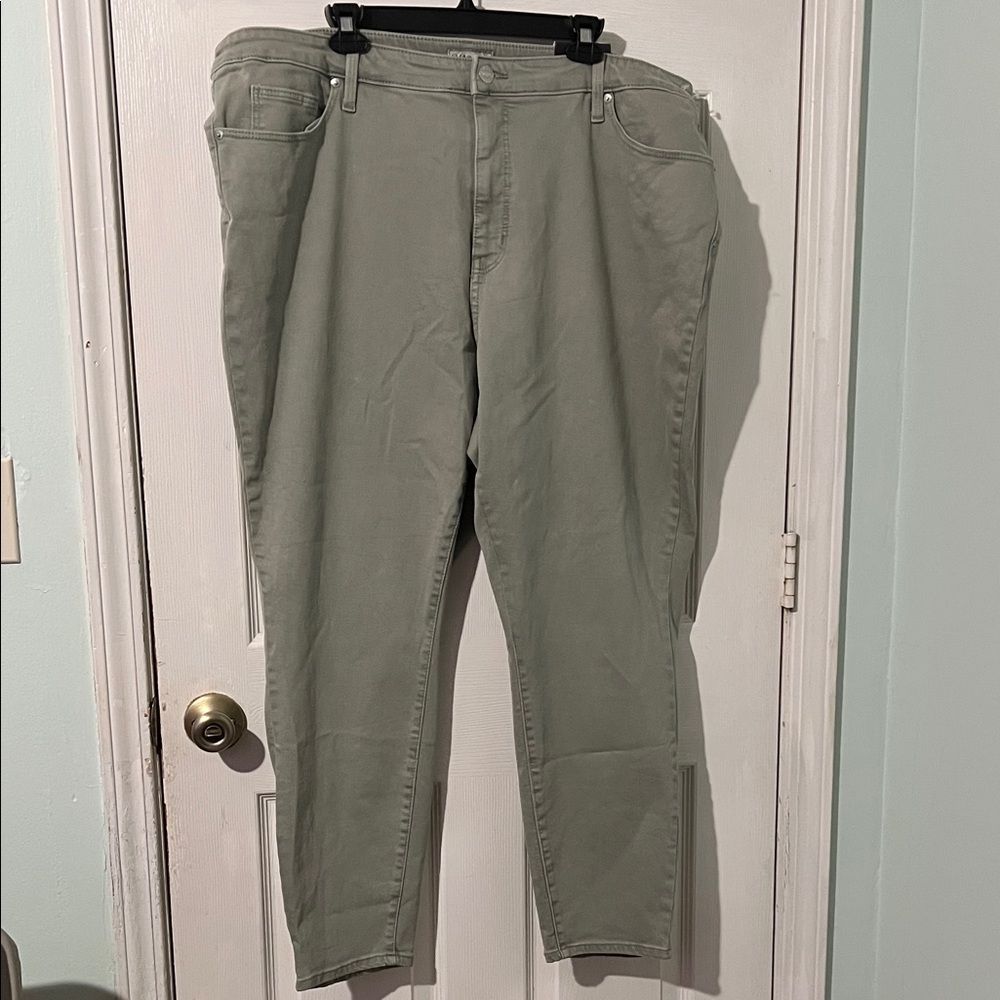 Ava & Viv Sage Green Denim size 22 NWT